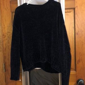 NEVER WORN Dark Navy Blue Chenille Sweater